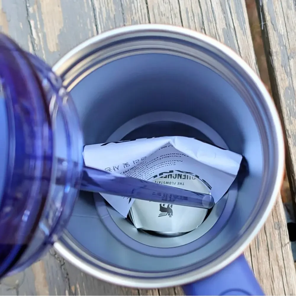 NEW Stanley Quencher H2.0 30oz Tumbler CALIA Exclusive Textured Navy Blue Cup - Picture 9 of 10